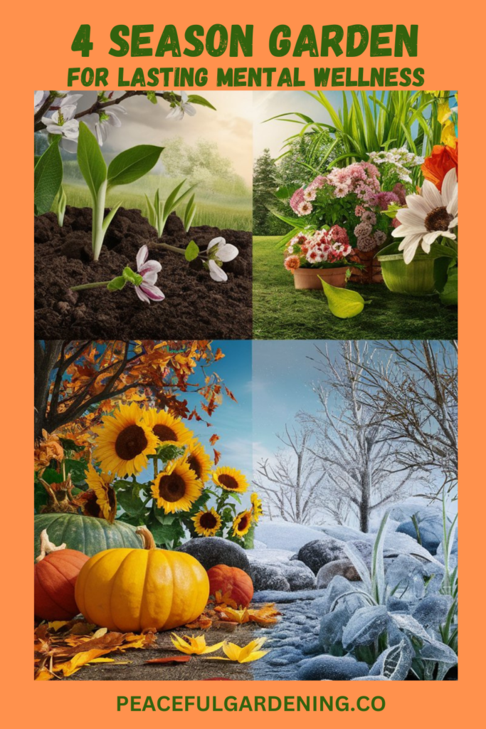 Four season garden for mental wellness