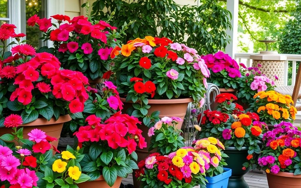 Colorful Florals for Vibrant Patio