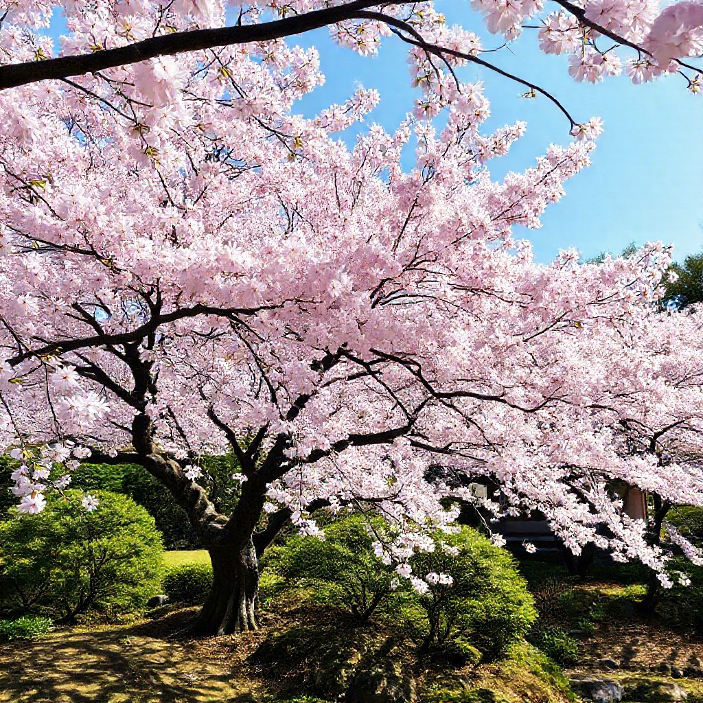 Japanese Garden Cherry Blossoms