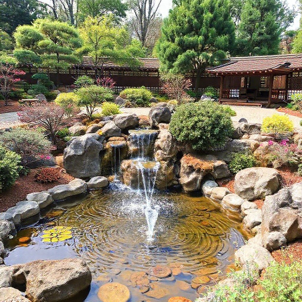 Japanese Garden Water Features in Georgia.