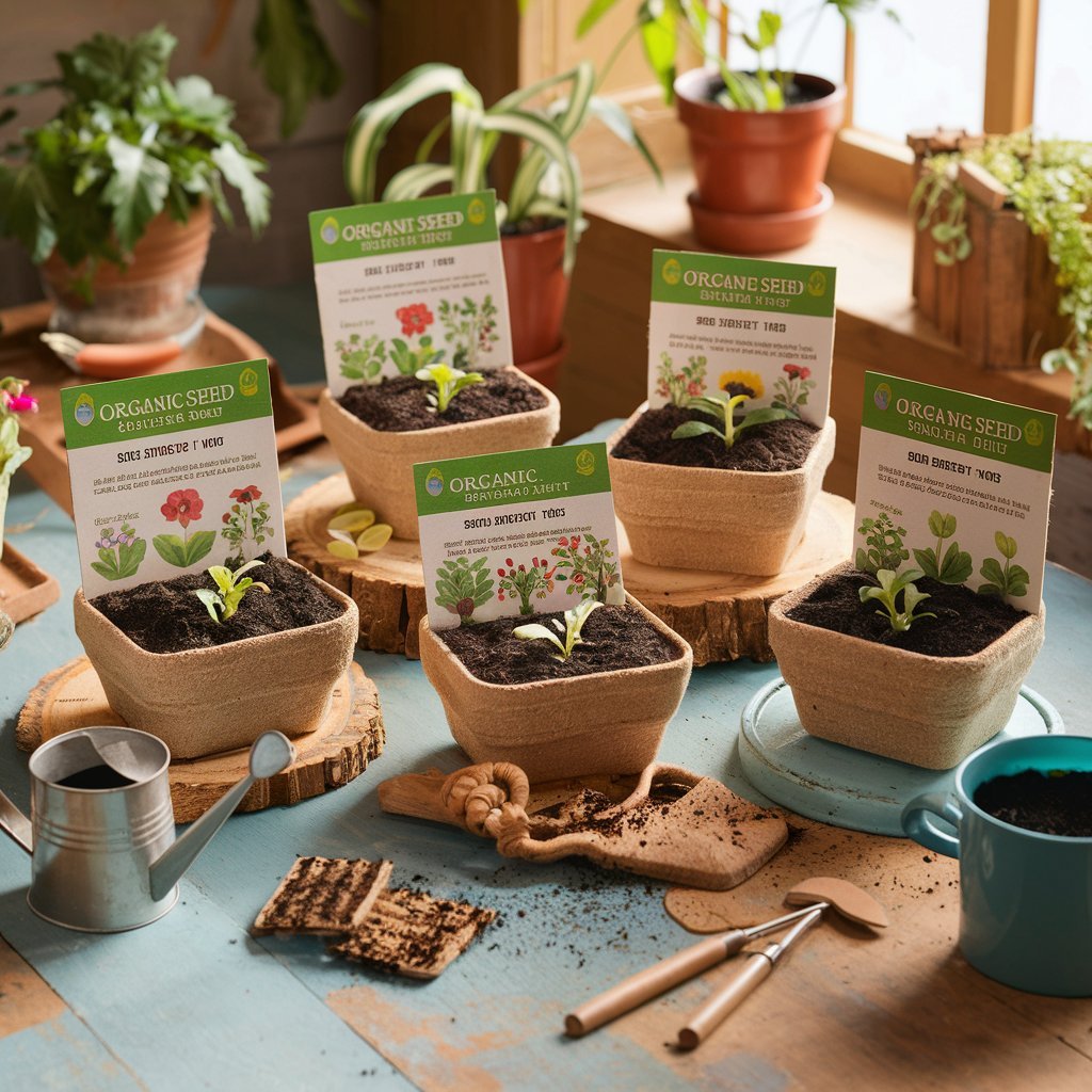 Organic seed starting kits