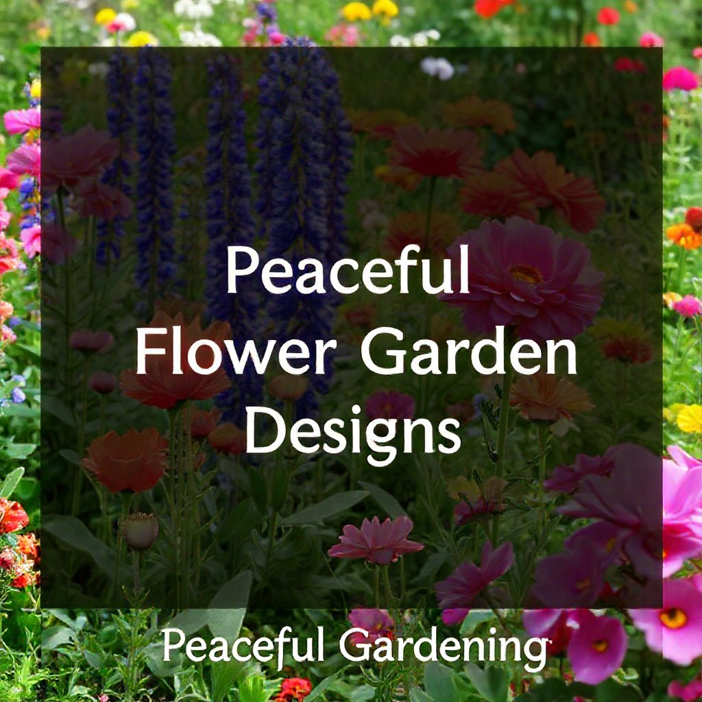 Peaceful flower garden designs