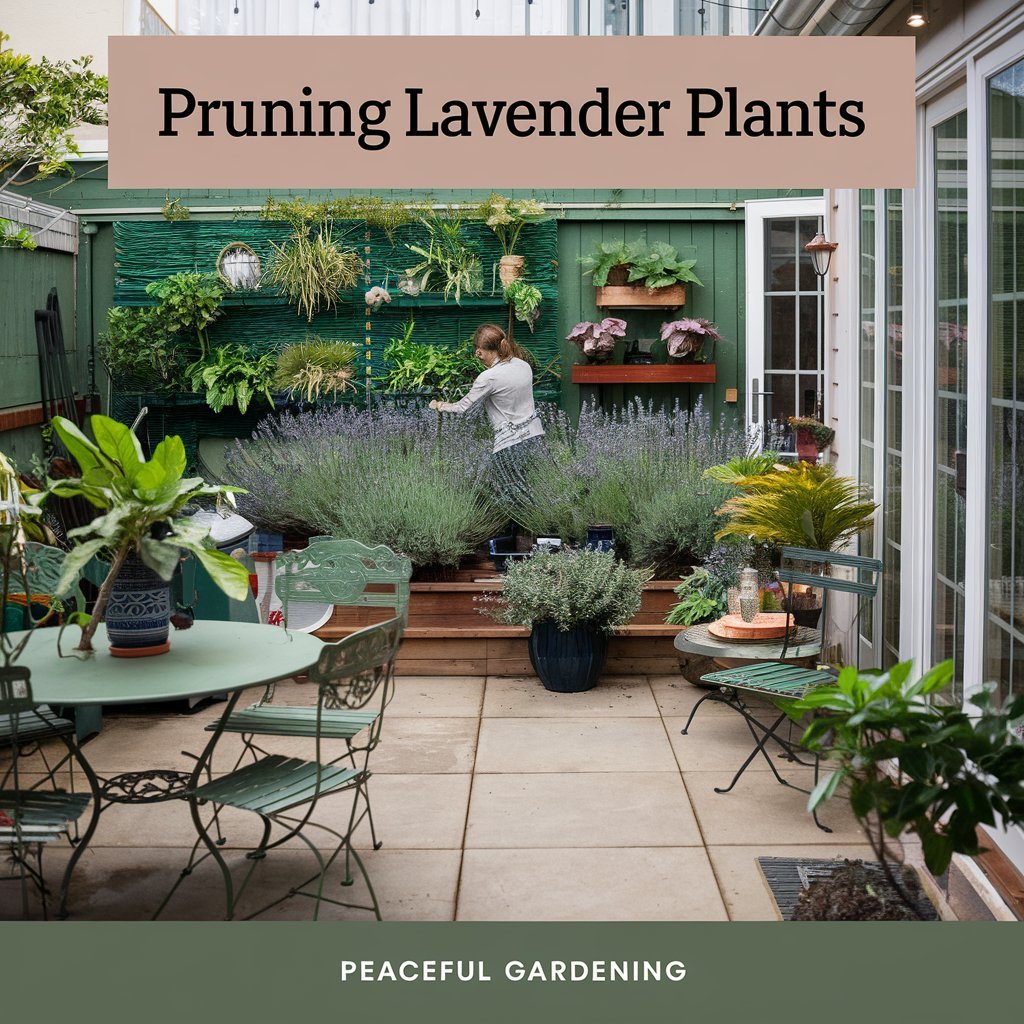 pruning lavender plants